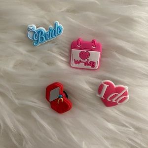 Bride themed croc charms